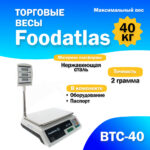 Напольные торговые весы 1000кг/500гр Foodatlas ВТН-1000